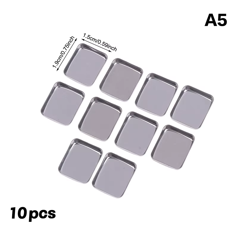 Palettes de maquillage vides pour fard à paupières, 5/10 pièces, palettes carrées vides, étuis en fe