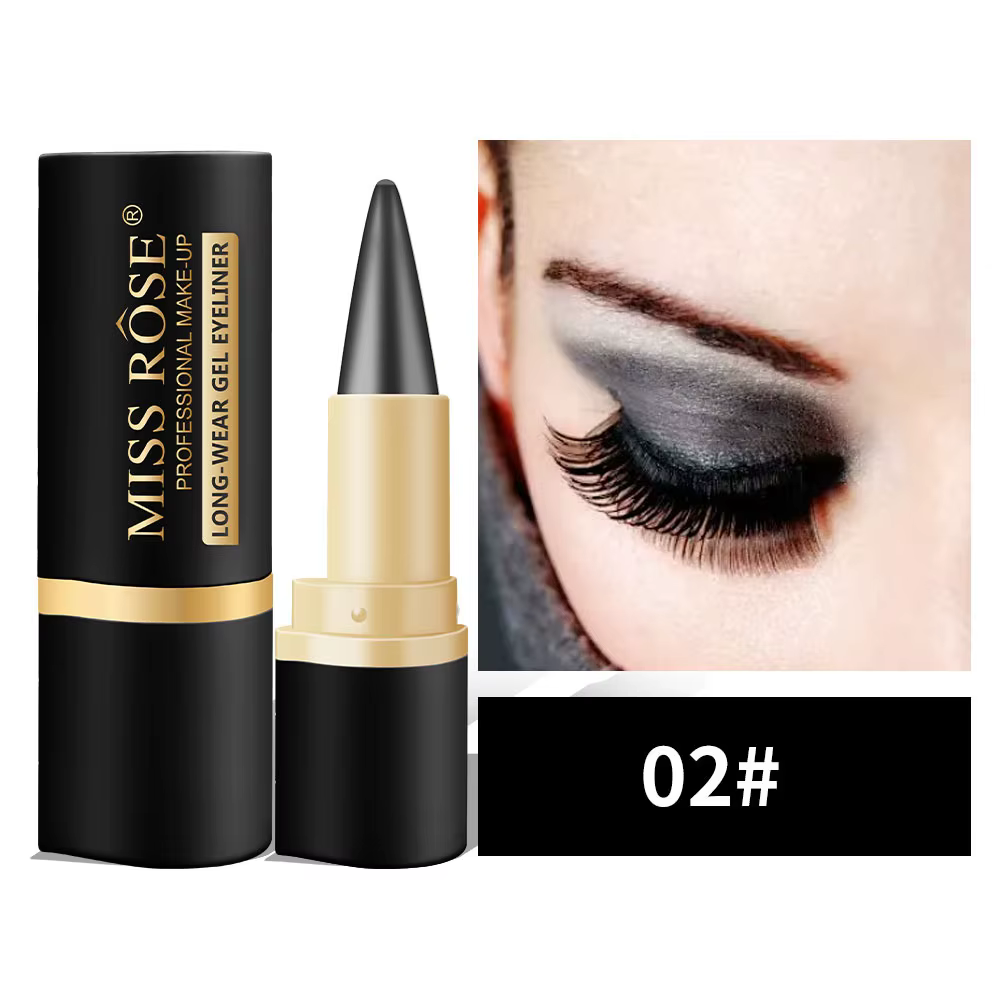Crayon Eyeliner noir naturel, crème pour femmes, imperméable, taches, Palette de fards à paupières f