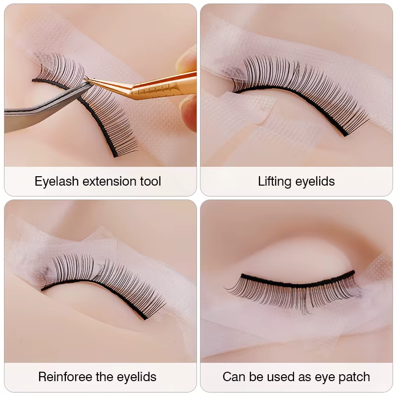 1/3/5 rouleaux de ruban d'extension de cils, outils adhésifs PE sous les coussinets oculaires pour c