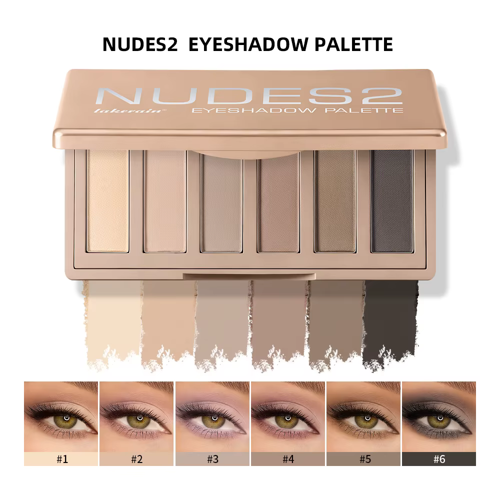 Naked 2 Basics Palette de fards à paupières neutres mats et ombre miroir Six couleurs contour fards