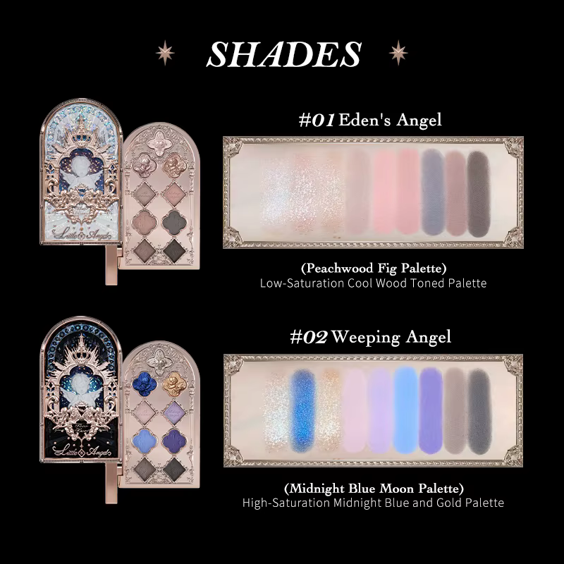 Flower Knows – Palette de fards à paupières neuf couleurs, Collection Little Angel, maquillage délic