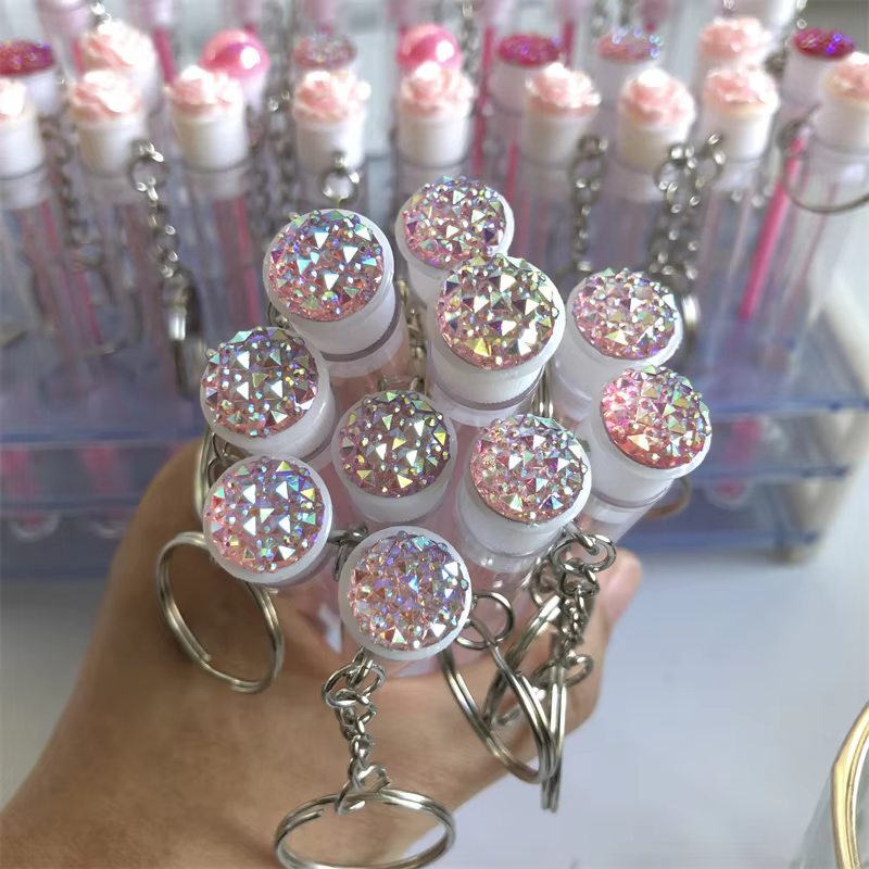 Brosses à cils dorées, bobines de Mascara réutilisables, baguettes en Tubes, peigne à sourcils, cont