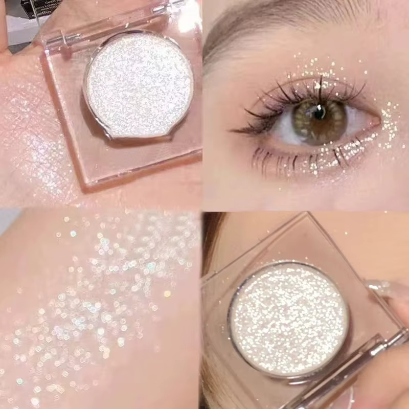 Fard à paupières à paillettes, maquillage éclaircissant pour les yeux, palettes scintillantes imperm