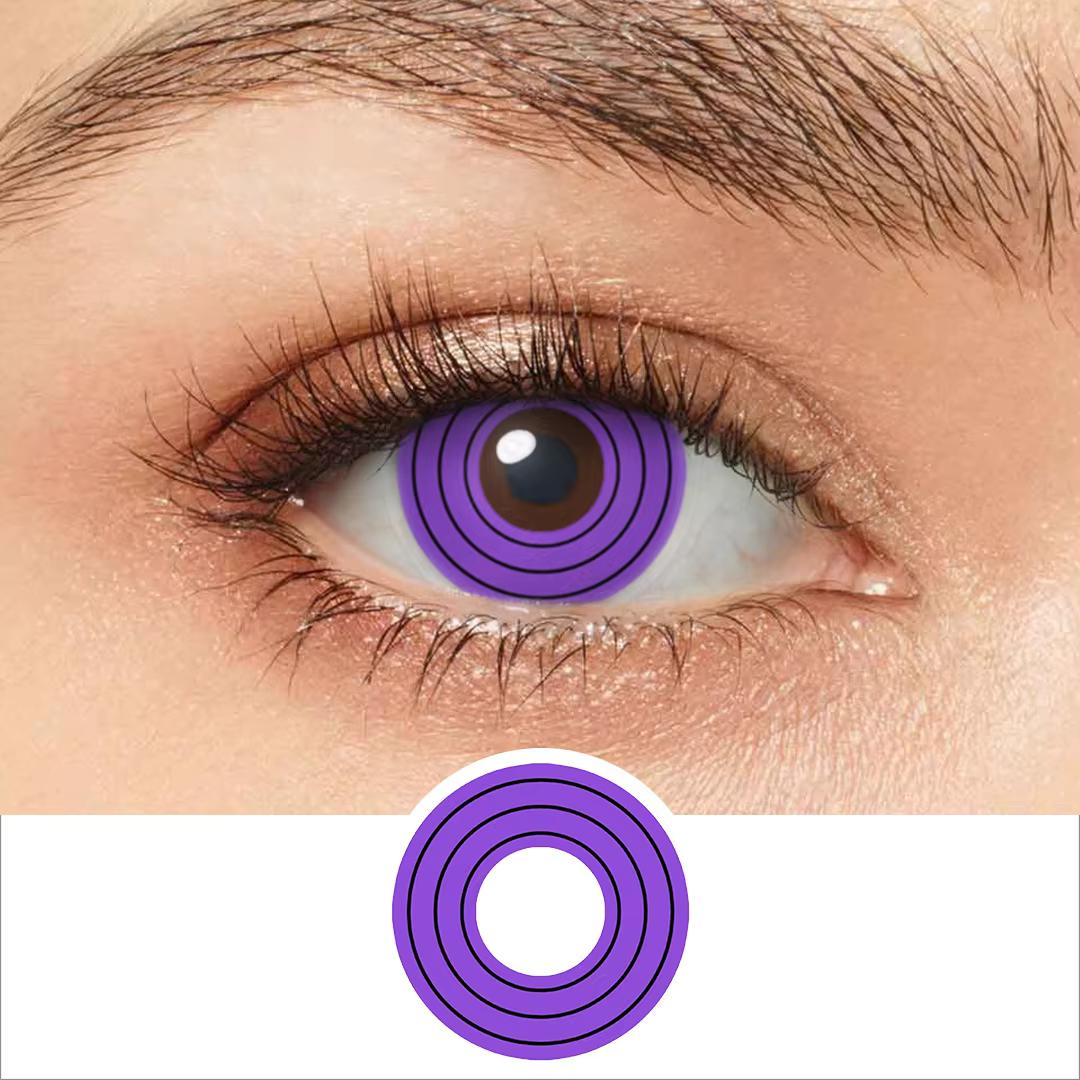 Pseyeche 14MM Sharingan Rinnegan Halloween lentilles de Contact Sclera lentilles Cosplay yeux Contac