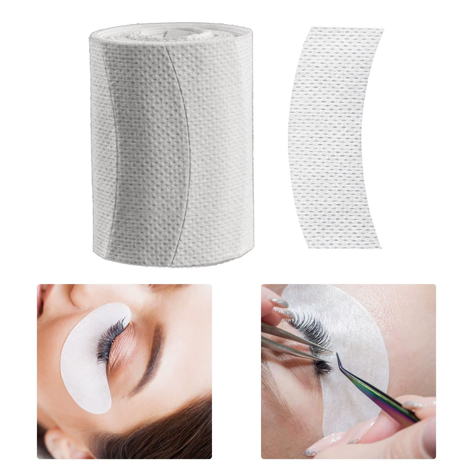 110x Coussinets de protection sous les yeux pour extensions de cils, outils de protection oculaire, 