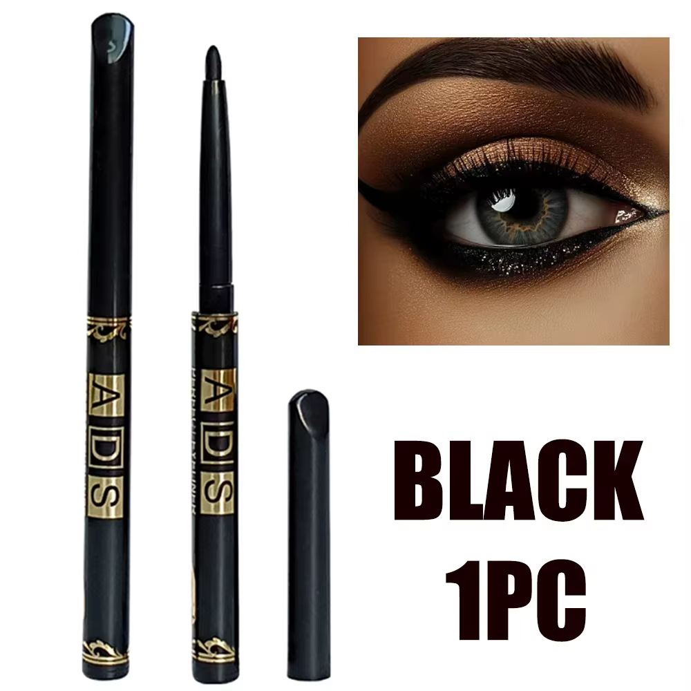 Crayon Eyeliner noir imperméable et résistant à la sueur, combiné, durable, anti-taches, maquillage
