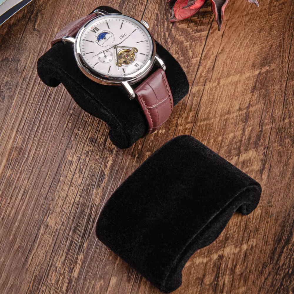 Nouveau daim velours montres stockage oreiller affichage fixe oreillers fixes multi fonctionnel mont