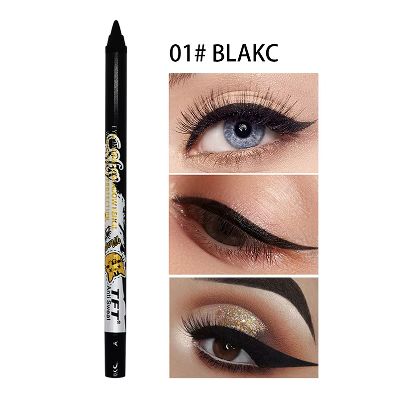 Crayon Eyeliner Bleu Imperméable Longue Durée 12 Couleurs Anti-Bavures Stylo Fard à Paupières Lisse