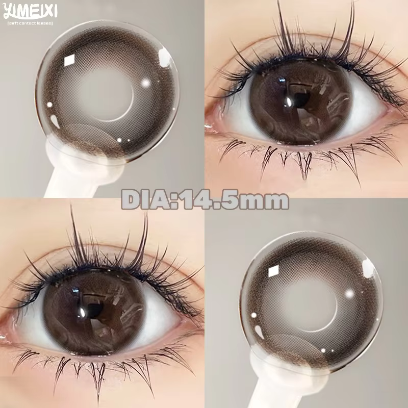 YIMEIXI 1 paire de lentilles pour les yeux brunes lentilles naturelles coréennes lentilles de Contac