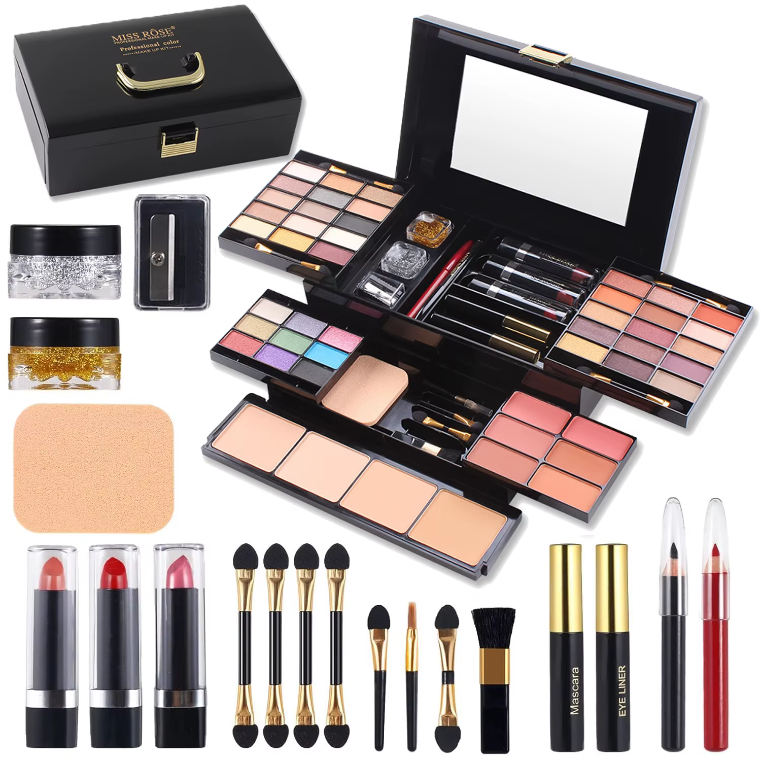 Maquillage professionnel Color Spirit - Ensemble complet pour les artistes et les amateurs de beauté
