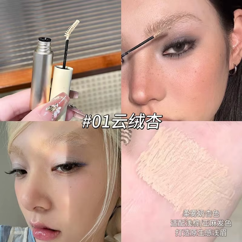 Crème colorante pour sourcils couleur claire, mascara pour sourcils tridimensionnel imperméable, tei