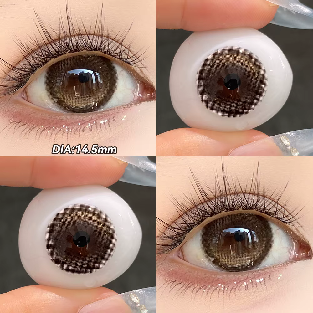 OVOLOOK - 1 Paire de Lentilles de Contact Dreamy pour les Yeux, Lentilles de Couleur pour la Beauté