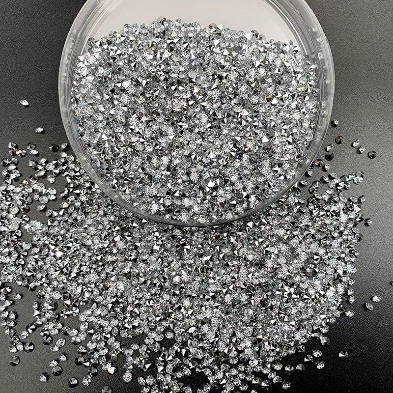 Diamant en résine à fond pointu de 3 mm, fond argenté, fond doré, diamant à fond pointu, diamant pou