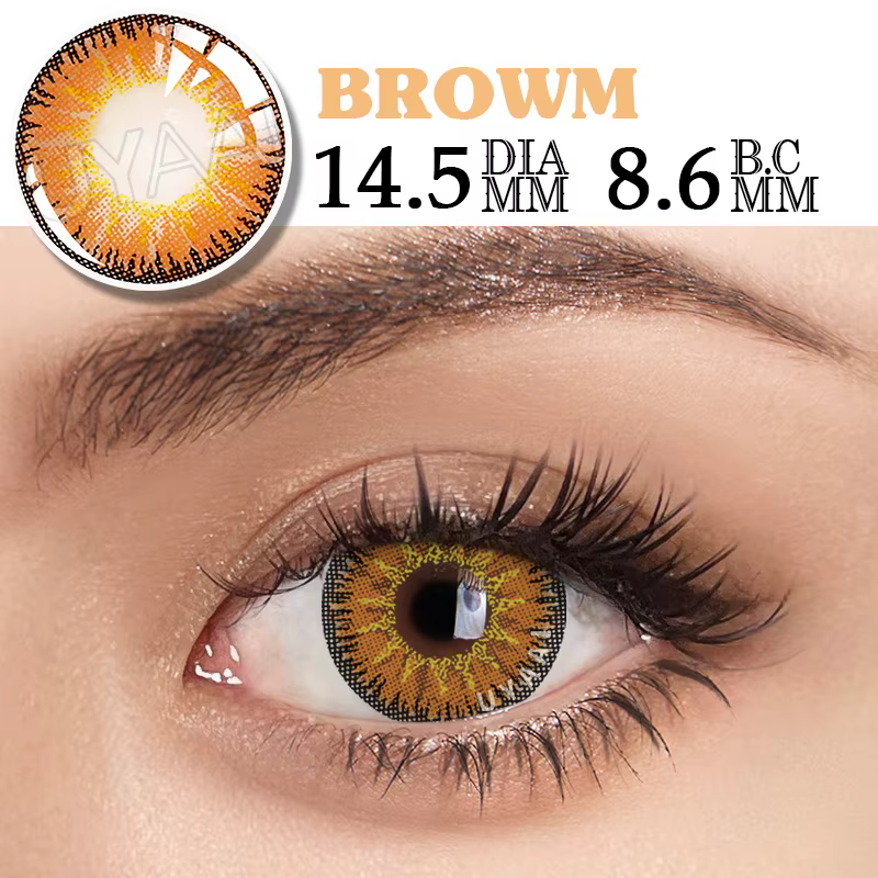 UYAAI Halloween Cosplay lentilles de Contact de couleur lentille de Cosplay Anime lentilles rouges f