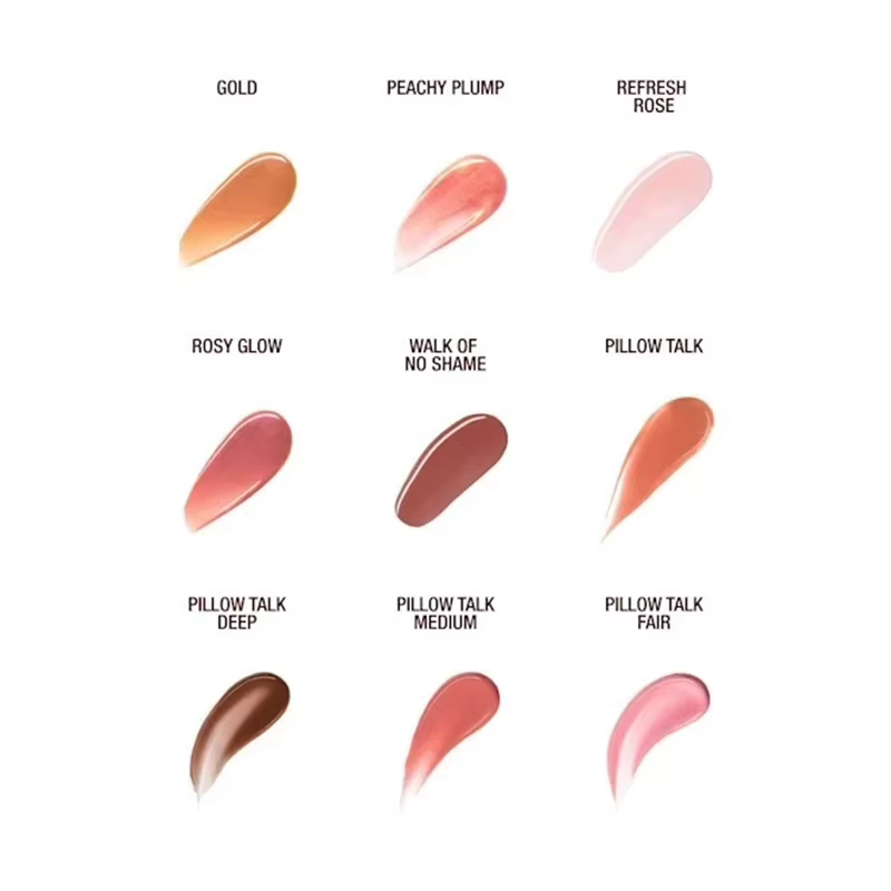 Charlotte Tilbury – Gloss à lèvres hydratant longue durée au collagène, 8 couleurs, avec applicateur