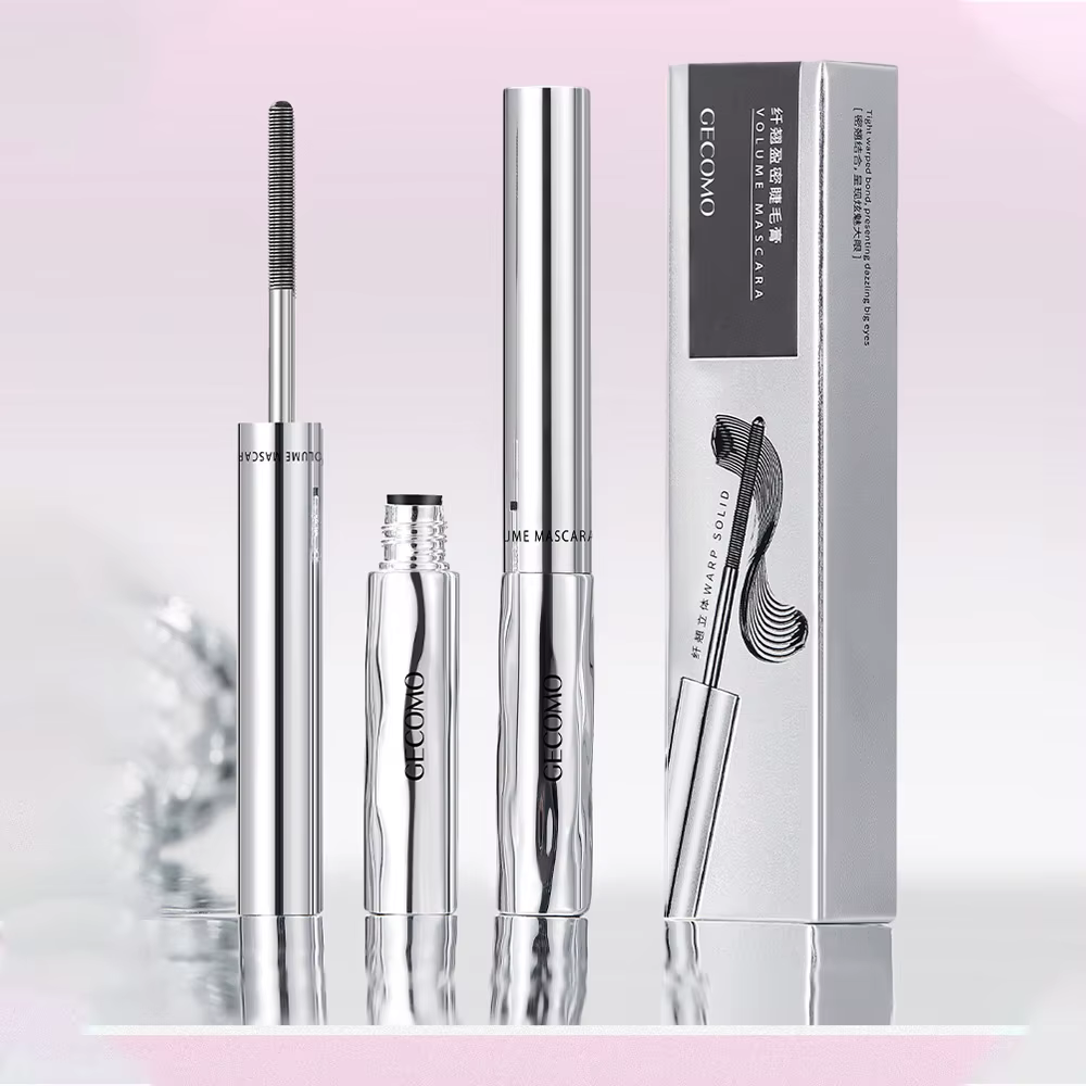 GECOMO Mascara Slender&Dense Mascara à brosse spirale épaississante et bouclée naturelle longue duré
