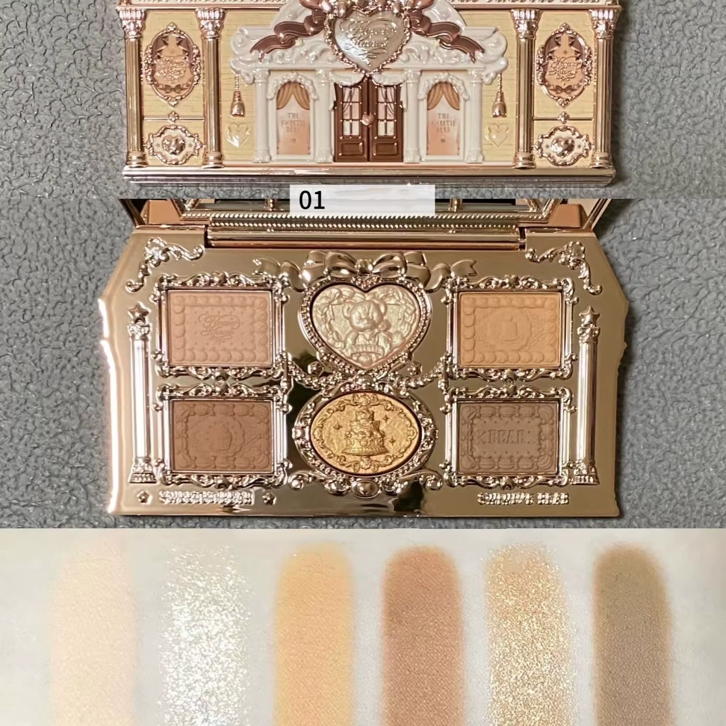 Petite fleur d'ange sait Palette de fard à paupières paillettes pour les yeux Palette de maquillage