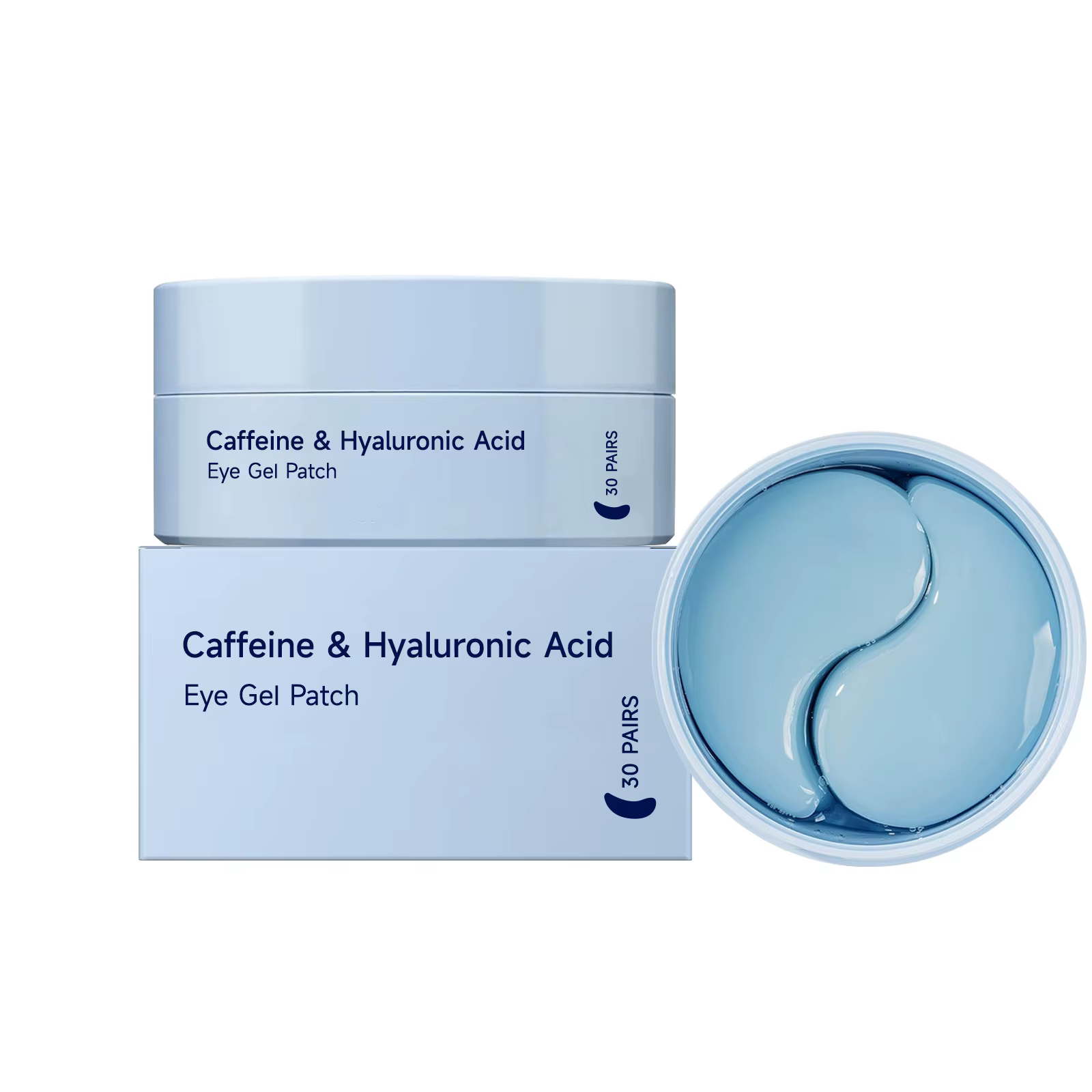 Patchs de gel pour les yeux anti-cernes et anti-poches, anti-rides, hydratation intense, à l'acide h
