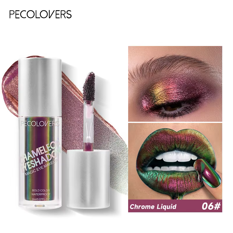 Pigments de changement de vitesse multi-chromes fard à paupières liquide caméléon Pigments de fard à