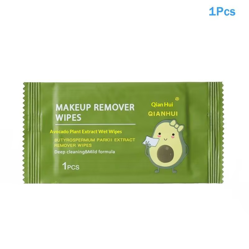Lingettes démaquillantes parfumées à l'avocat, nettoyage en profondeur de la peau du visage, élimine