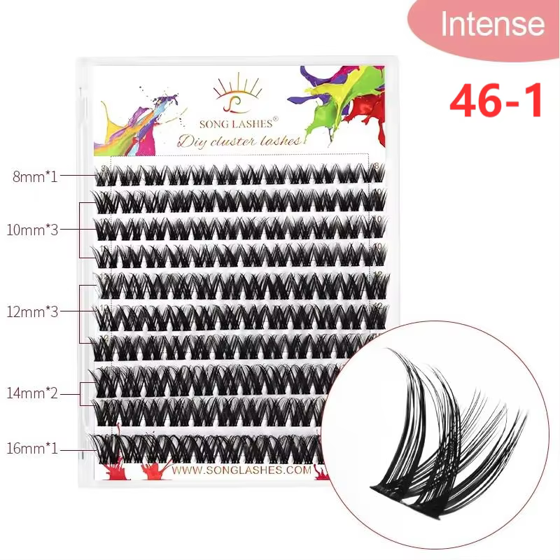 H&L SINCE 1990 Faux cils segmentés DIY, cils individuels, produits de maquillage pour femmes, cils p