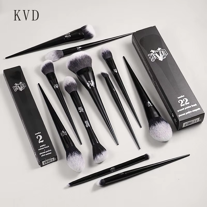 Kat Von D ensemble de pinceaux de maquillage et Kit fond de teint Blush surbrillance correcteur poud