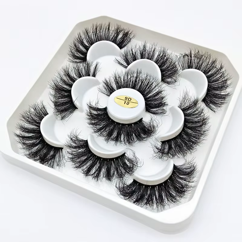 Nouveau 5 paires 15-25mm 3D cils de vison en gros faux cils naturels, Extension de cils en gros en v