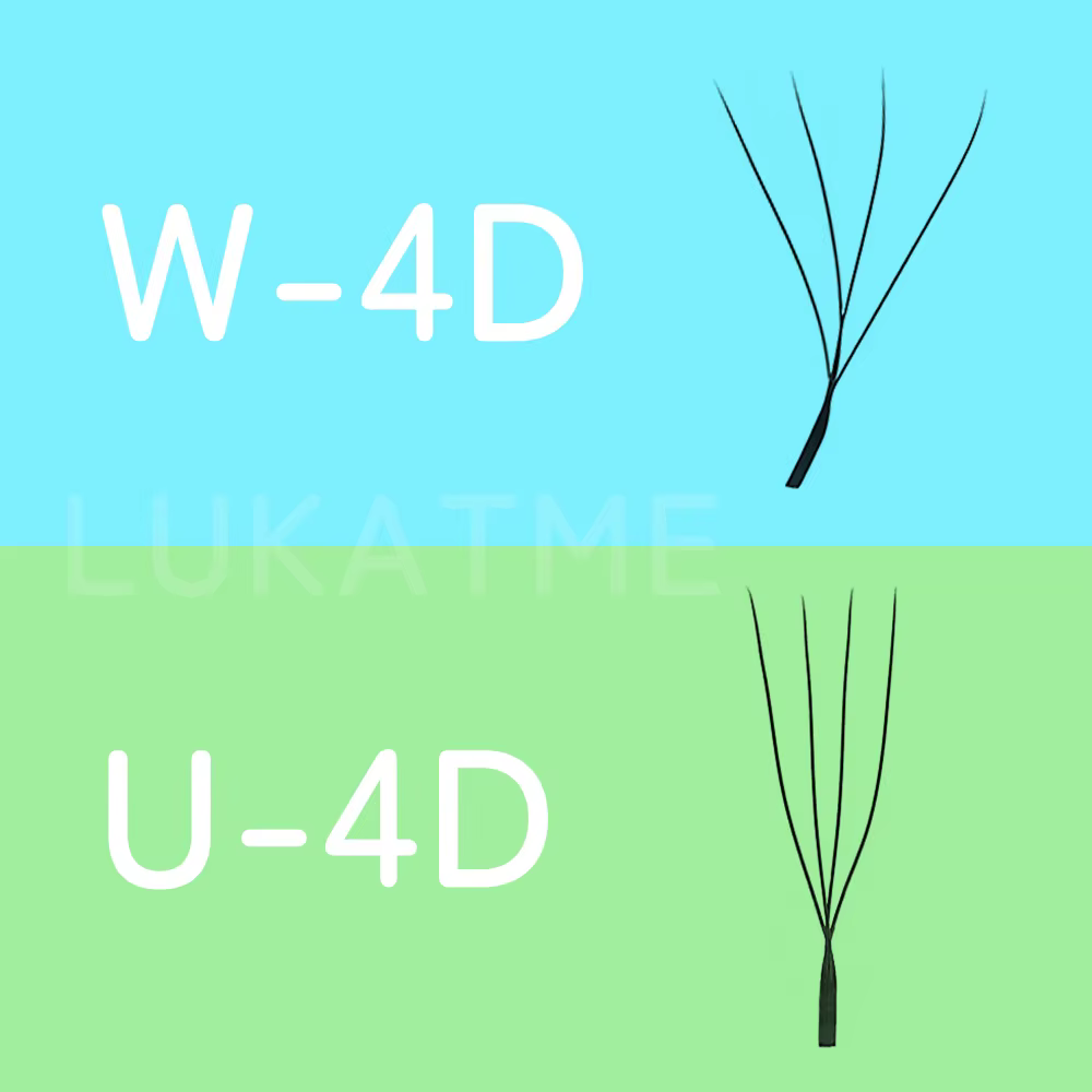 Extensions de cils LUKATME 0.07 PBT, bouquets préfabriqués YY 3D 4D 5D 6D, double 3D, forme W & U, k