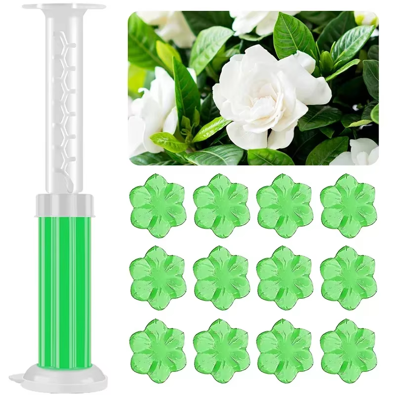 4/1PCS Gel Nettoyant WC Parfumé aux Fleurs Désodorisant Solide Anti-Odeur Assainisseur d'Air Fournit