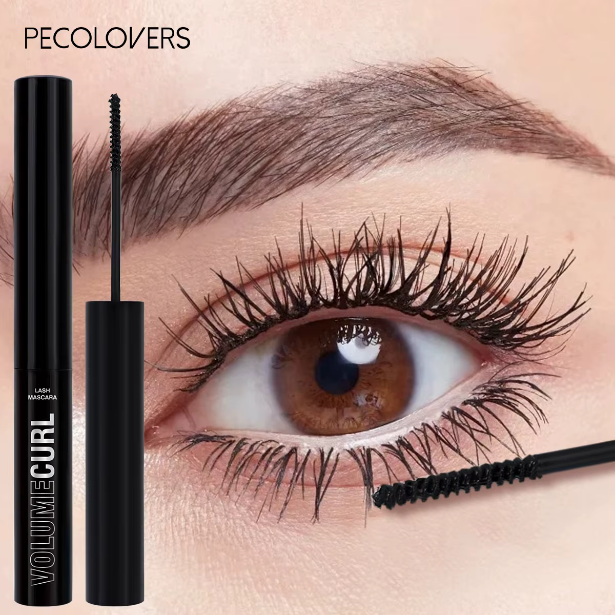 Mascara mince imperméable, cils bouclés, imperméable, noir, pratique et Durable, parfait pour les ca