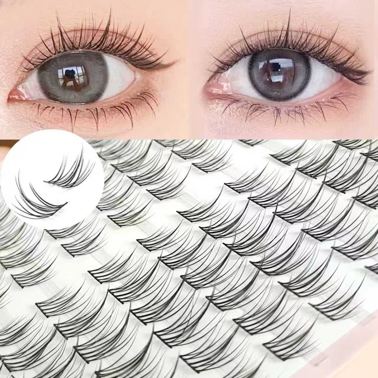 Trilogie de cils Honey Eyelash Sunflower, faux cils disponibles pour débutants, cils japonais et cor