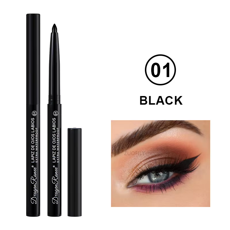 Crayon Eyeliner Gel mat/périssant, lisse, imperméable, blanc, noir, stylo couché, ver à soie, crème 