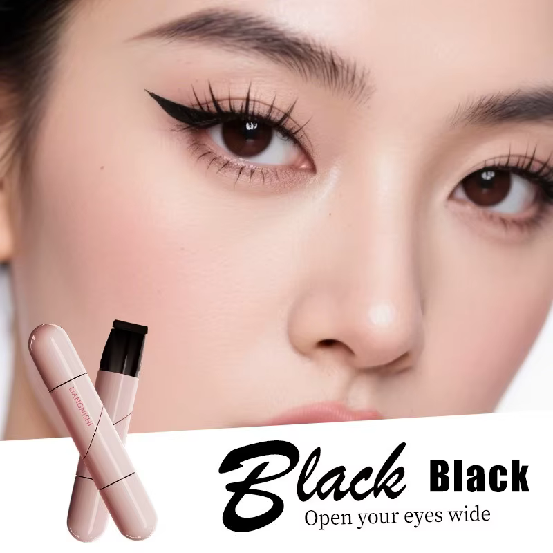 Stylo Eyeliner à Double tête en forme de cœur, longue durée, imperméable, sans taches, pour novice, 