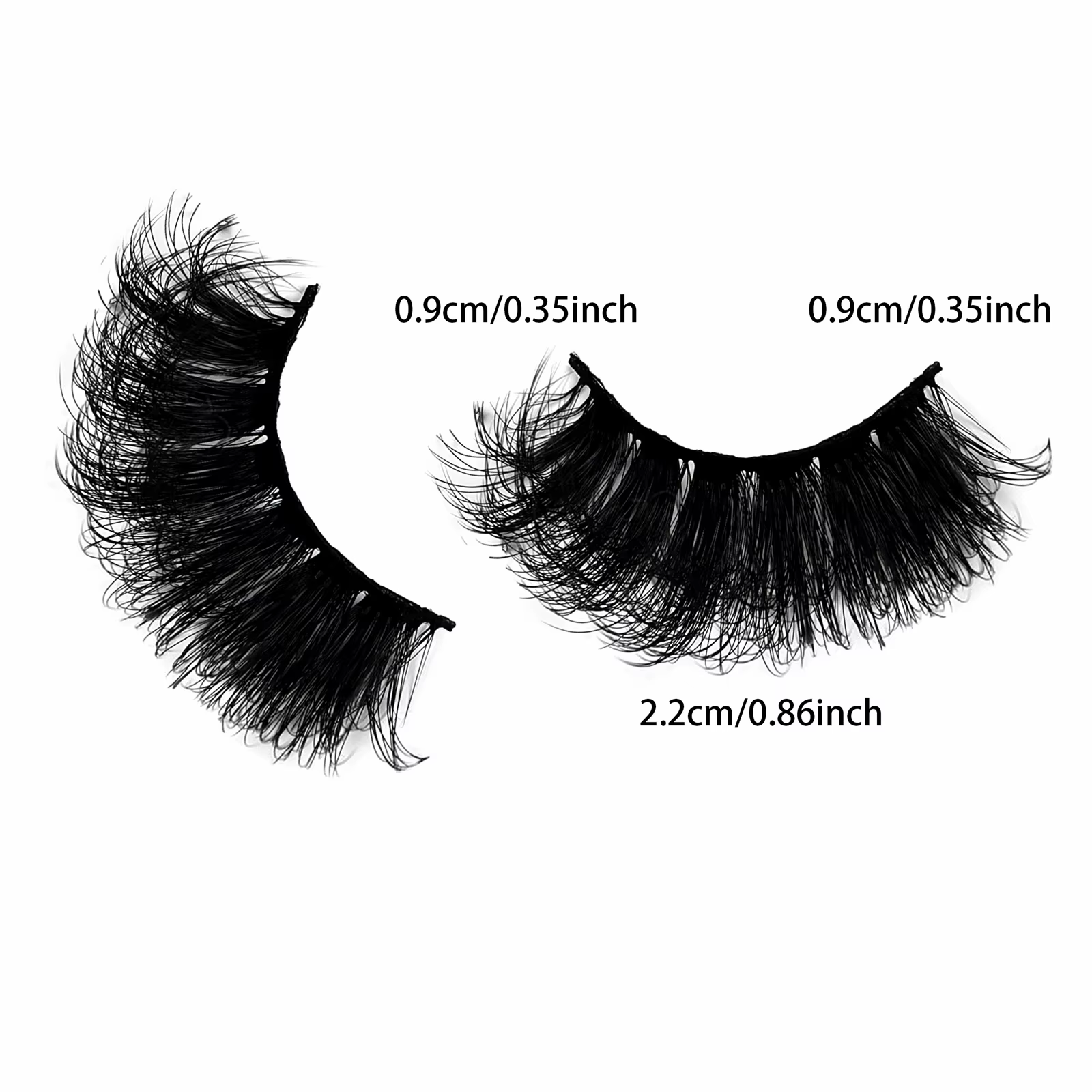 5 paires de cils Faux cils de vison longue durée cils de vison moelleux Volume dramatique Extension