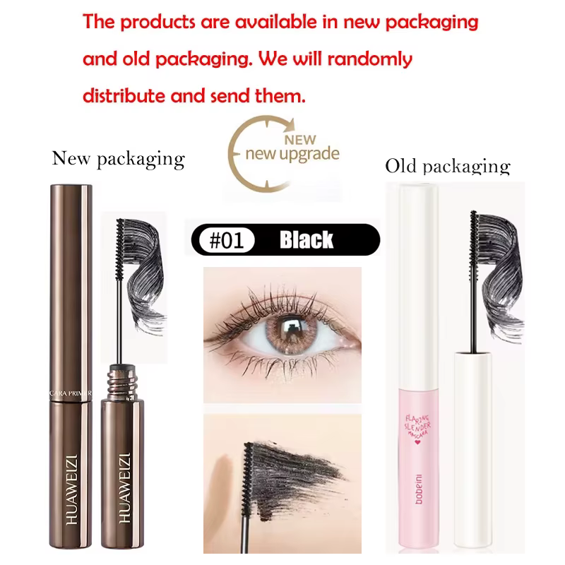 Mascara mat en Fiber de soie, brosse Ultra-fine, allonge les cils, imperméable, séchage rapide, marr