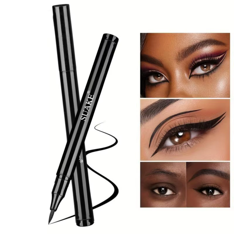 L'eyeliner noir imperméable, résistant à la transpiration et aux taches crée un look naturel et glis