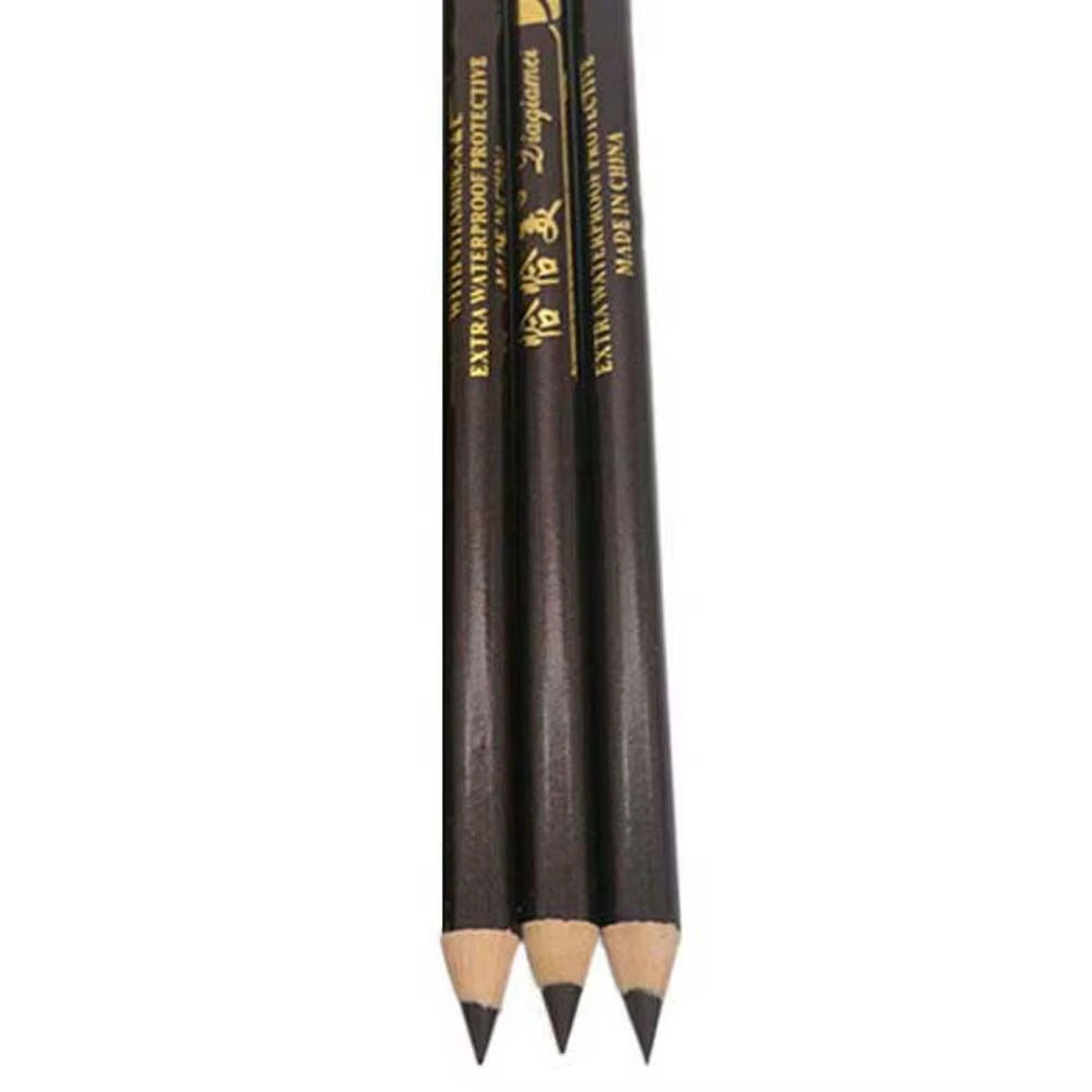 Lot de 3 crayons à sourcils waterproof avec taille-crayon intégré, marron et noir, longue tenue, ant