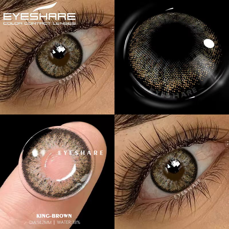 EYESHARE 1 paire de lentilles de contact de couleur pour les yeux cosmétiques lentilles de contact b