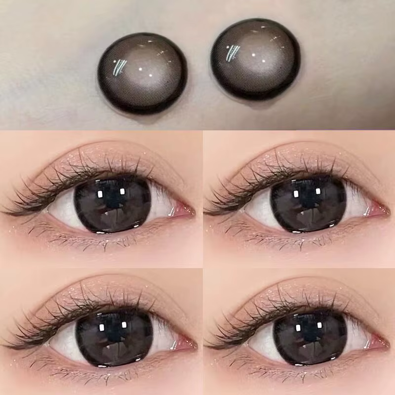 Lentilles de Contact pour myopie pour les yeux, Prescription de couleur, Parkas pour élèves coréens,