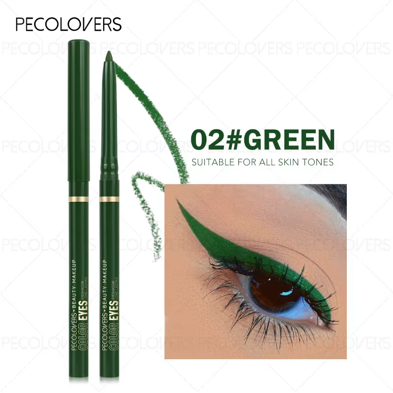 Eyeliner vert et noir, imperméable et résistant à la sueur, longue durée et naturel, stylo Eyeliner,