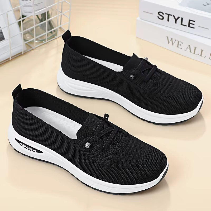 Chaussures basses décontractées en maille respirante pour femmes, légères et antidérapantes, confort