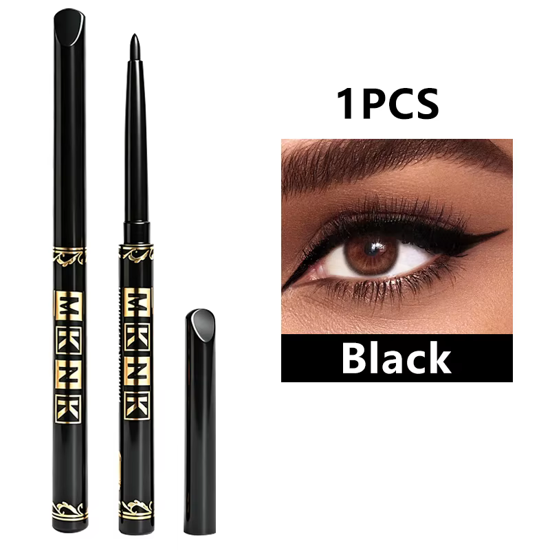 Crayons Eyeliner Noir et Brun Imperméables, Résistants à la Transpiration et aux Bavures avec Applic