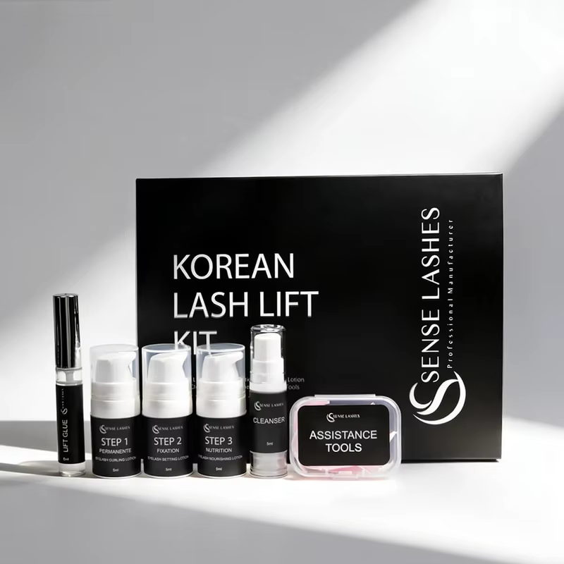 SENSE LASHES Kit de lifting des cils coréen professionnel pour salon et usage domestique, lifting de