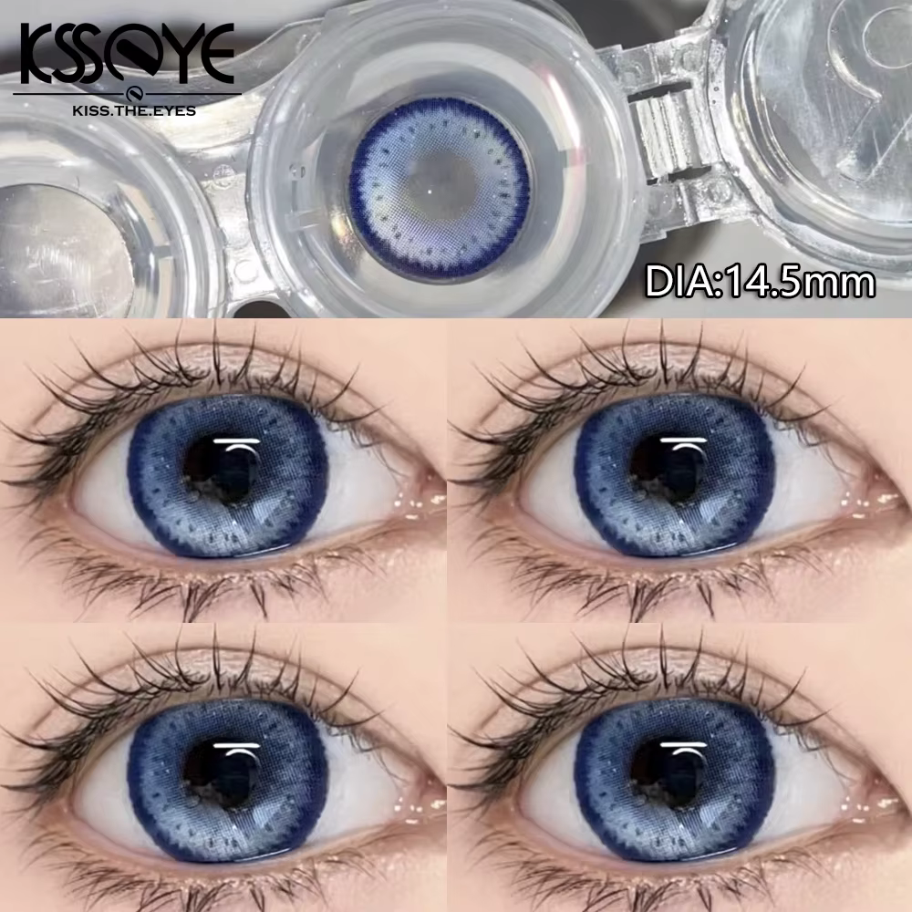 KSSEYE 1 paire de nouvelles lentilles de contact de couleur avec degré de myopie haute qualité yeux