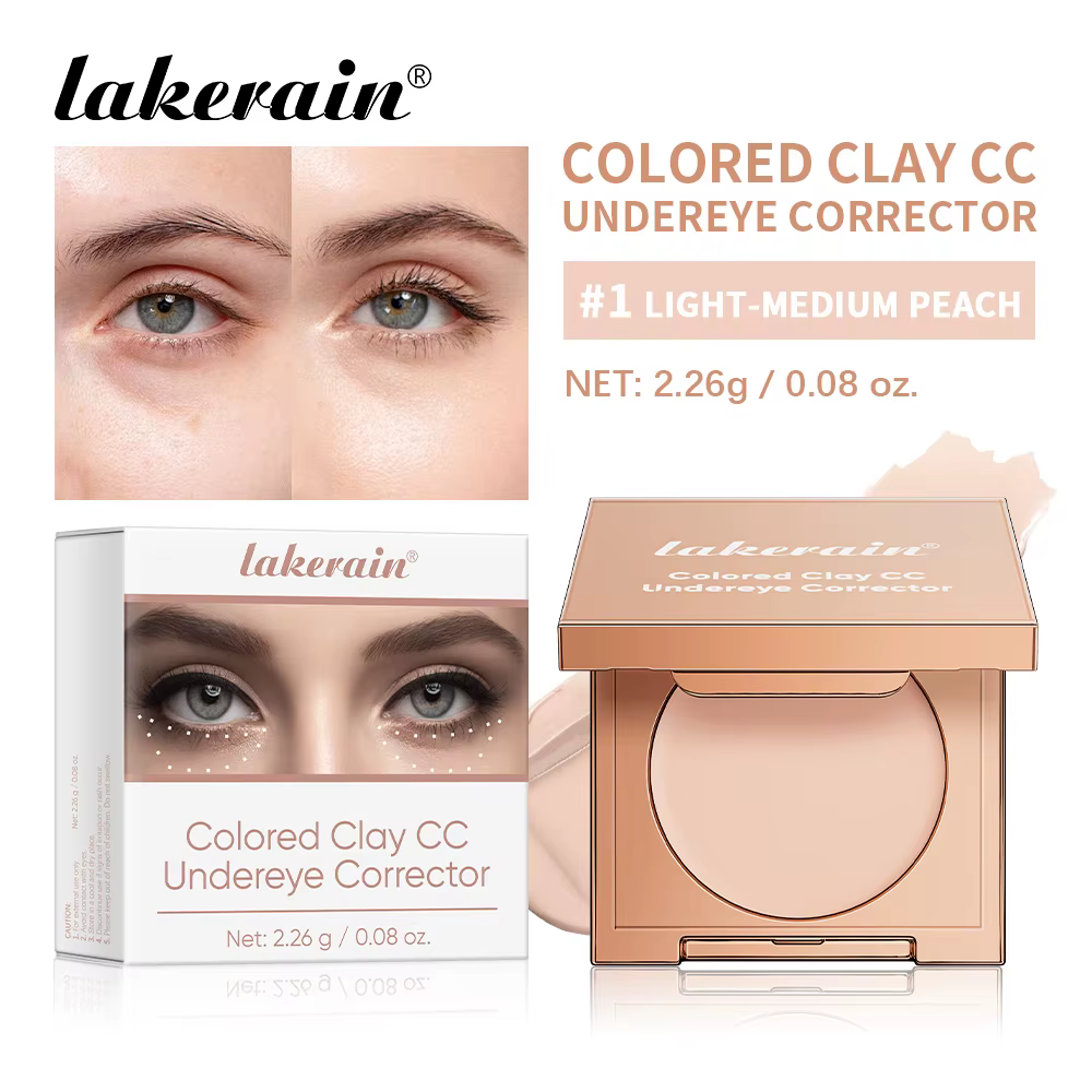 Correcteur de couleur sous les yeux, Texture argile Fine, éclaircissant, lissant la peau, imperméabl