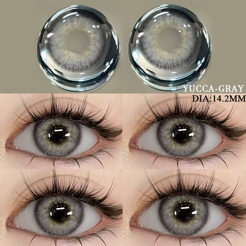 EYESHARE 1 paire de lentilles de contact de couleur pour les yeux cosmétiques lentilles de contact b