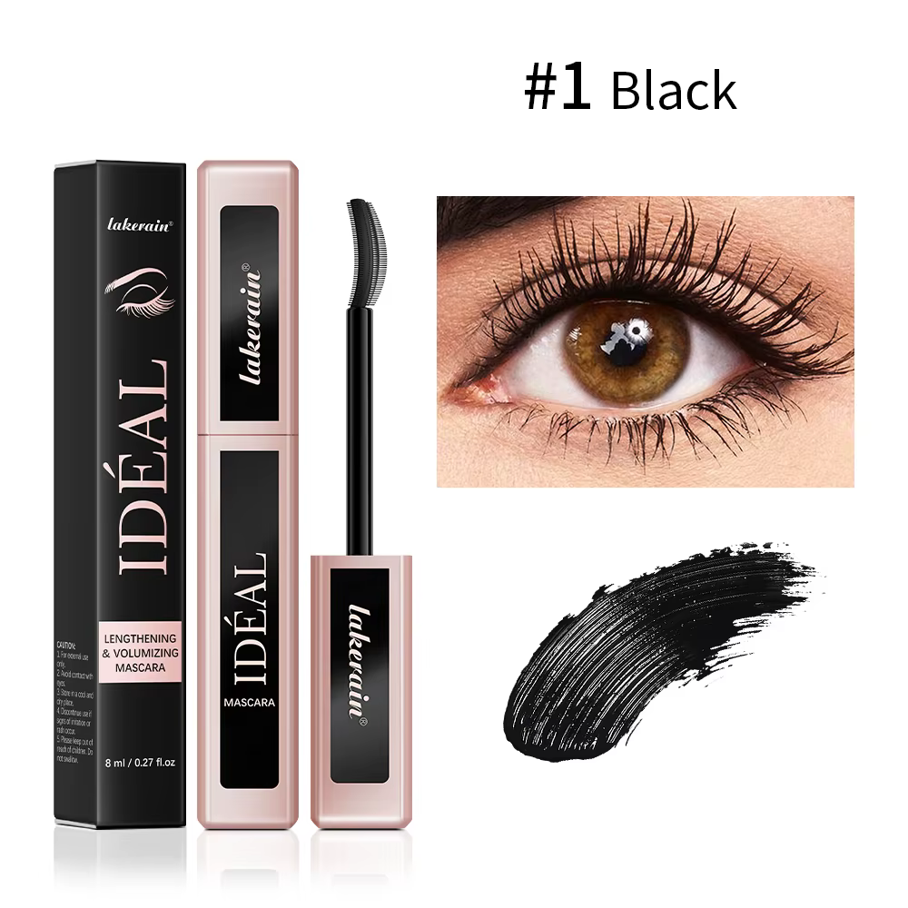 Mascara 3D allongeant les cils noirs, extension de cils, brosse à cils, longue tenue, résistant à la