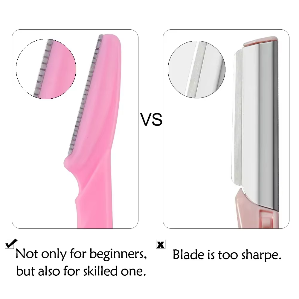 3/4/10 pièces rasoir de sourcils lame rasoir Portable visage rasoir yeux sourcils épilation coupe-ép