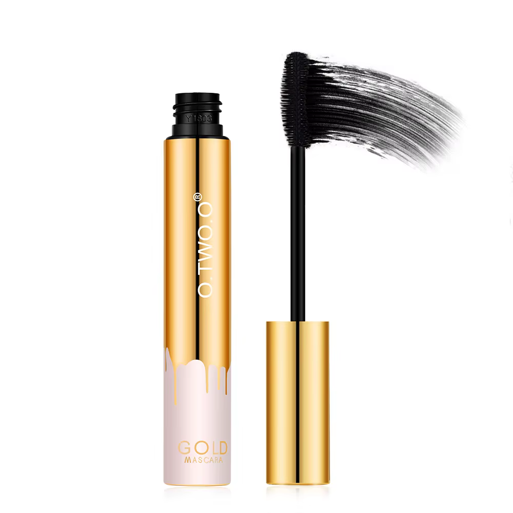 O.TWO.O Mascara 3D cils noirs Extension de cils brosse de cils maquillage de beauté longue tenue or 