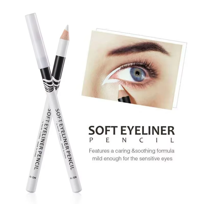 Crayon Eyeliner stylo coiffant professionnel Portable à séchage rapide stylo Eyeliner blanc pour fem
